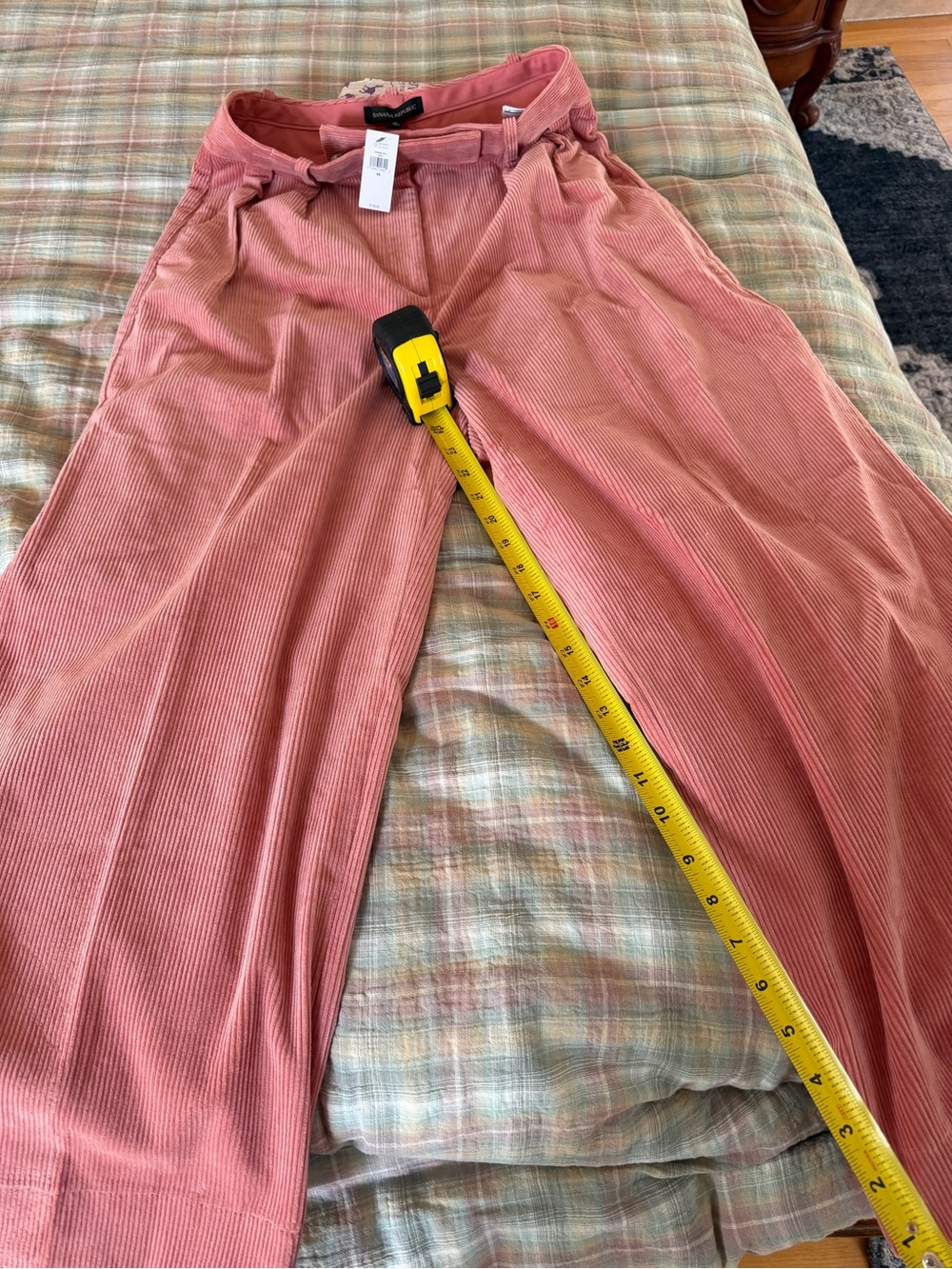 Banana Republic Womans Rust Pink Corduroy Wide-Leg pants and Jacket
